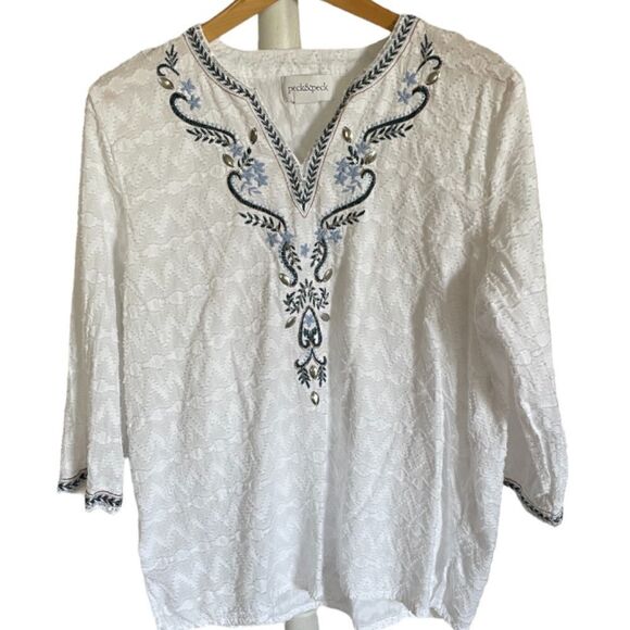 Peck & Peck Tunic Blouse - Size Large - Picture 1 of 4